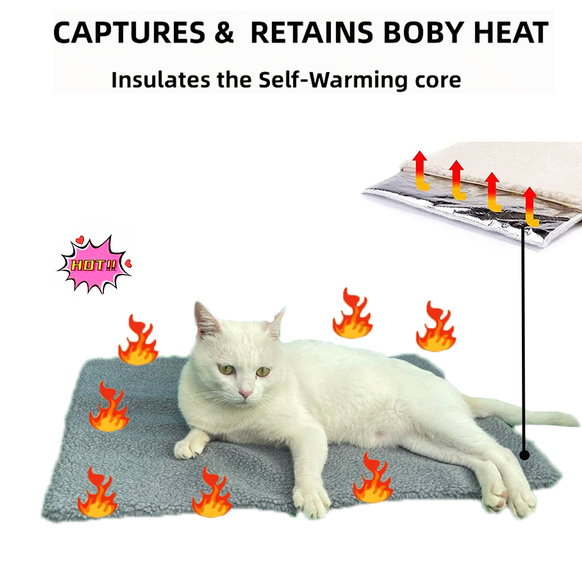 Calming Self Heating Blankets for Pets