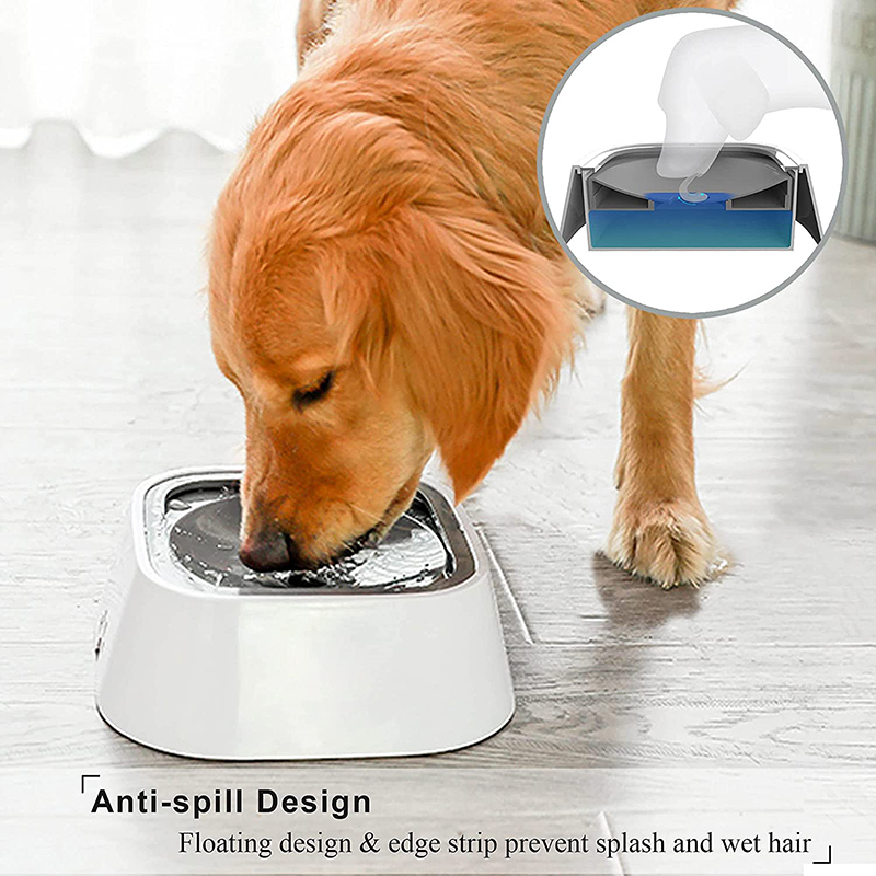 Anti slip dog drinking water bowl