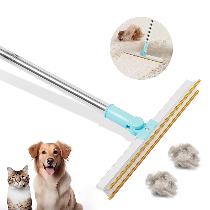 Adjustable Long Handle Lint Remover -  Carpet Scraper & Pet hair Cleaner