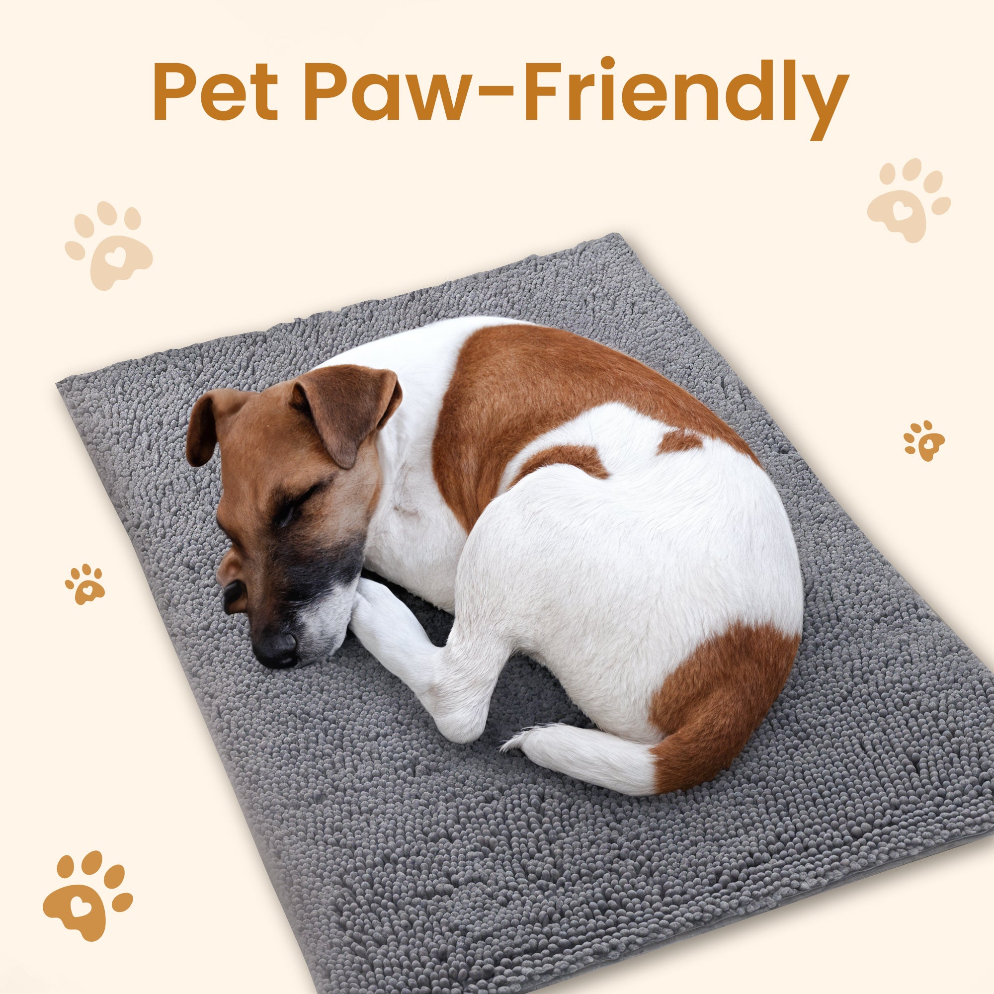 Pet Floor Mat for Mud Paws Perfect for Bathroom, Kitchen, Indoors and Out - Water Absorbent & Non-Slip