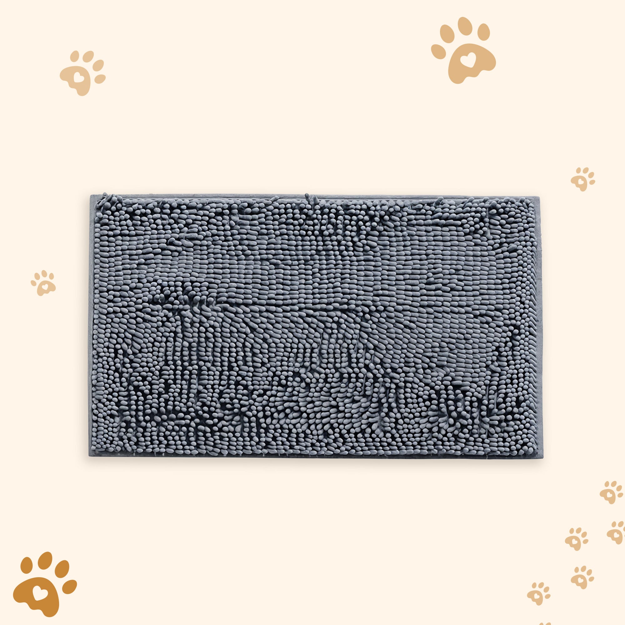 Pet Floor Mat for Mud Paws Perfect for Bathroom, Kitchen, Indoors and Out - Water Absorbent & Non-Slip