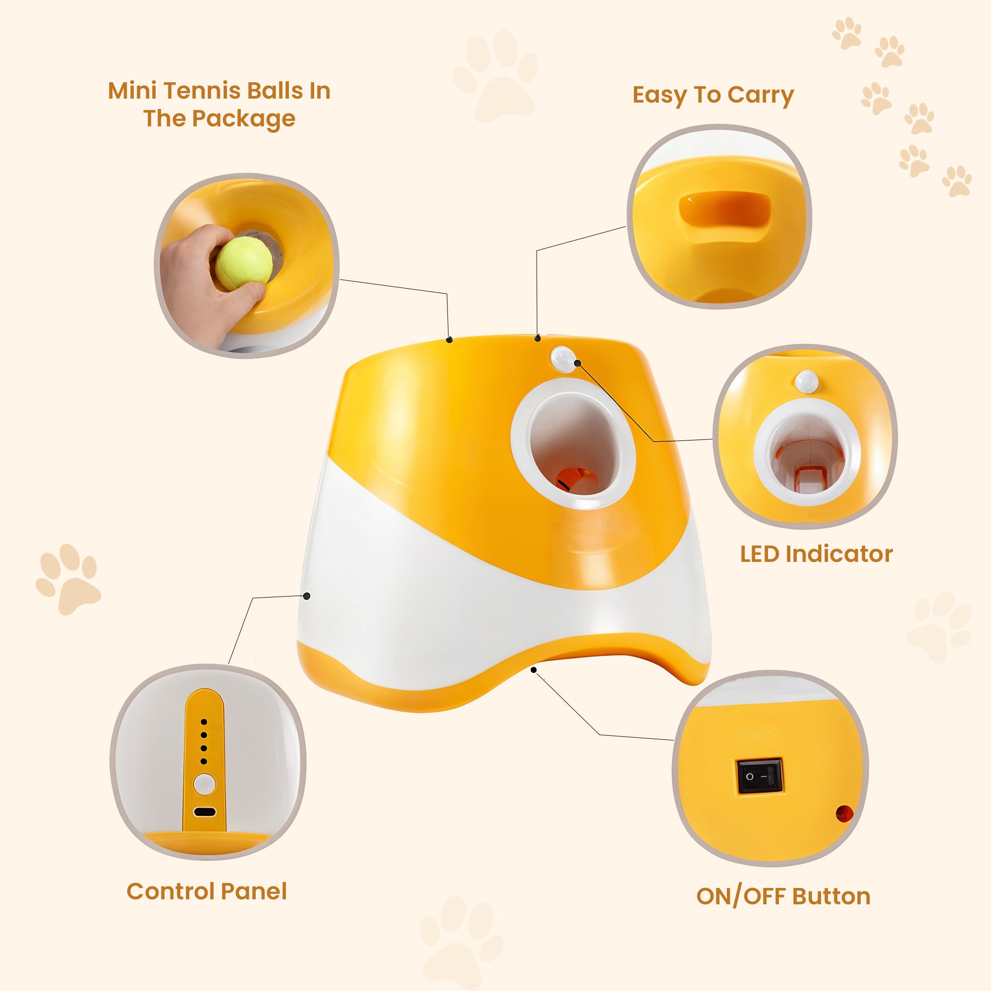 Automatic Dog Ball Launcher with High Pressure
