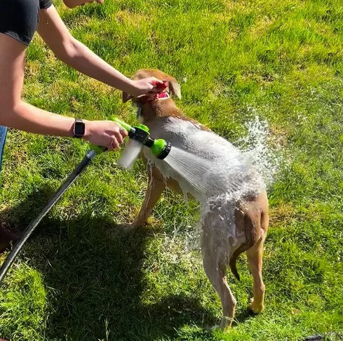 High-Pressure Pet Jet Spray Water Gun - Versatile For Garden Watering and Cleaning Tool with Foam Lance