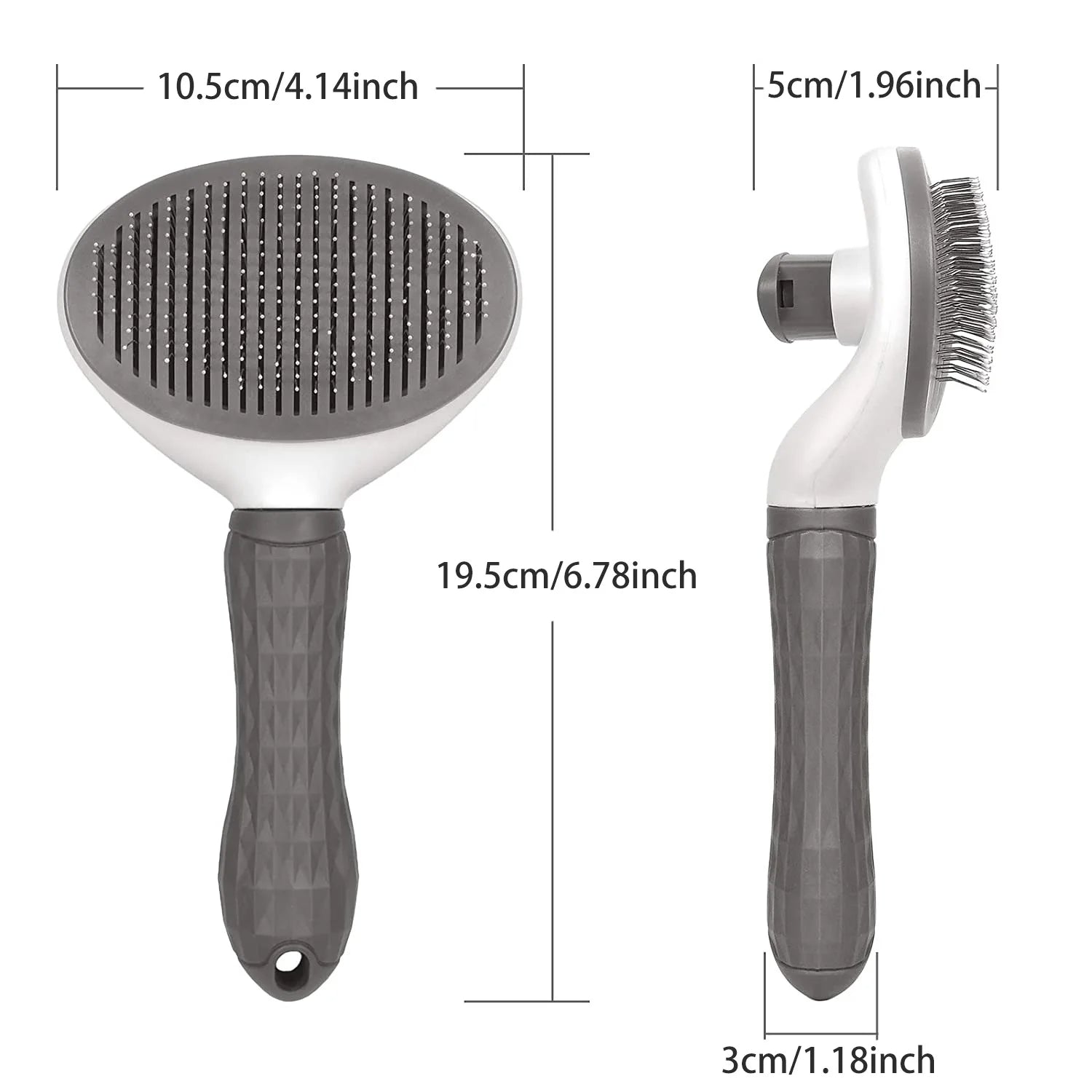 PET HAIR GROOMING BRUSH