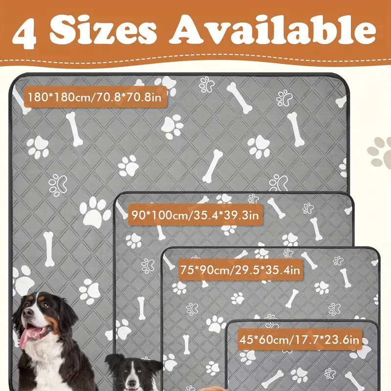 Water-Proof Reusable Pet Mat for Housebreaking and Potty Training - Quick-Dry & Super Absorbent