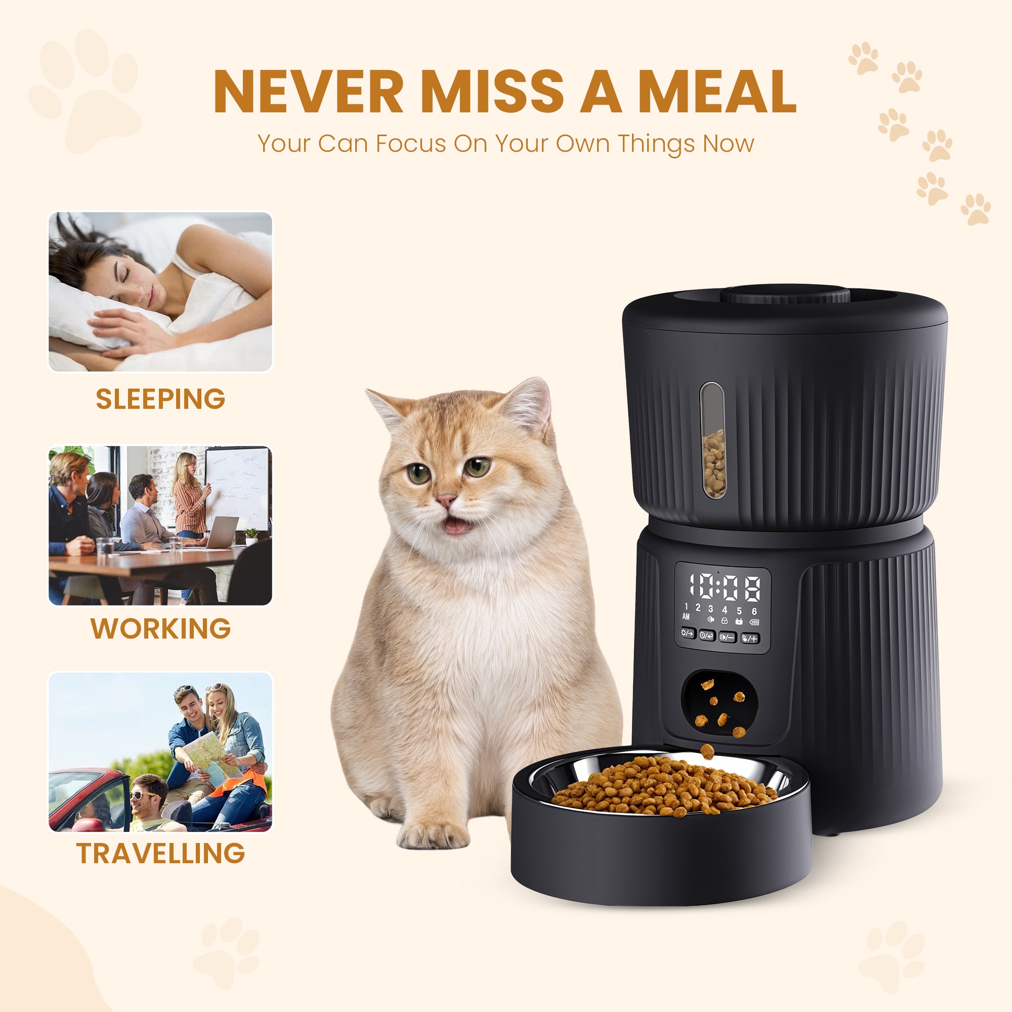 Automatic Pet Feeder with Freshness Preservation