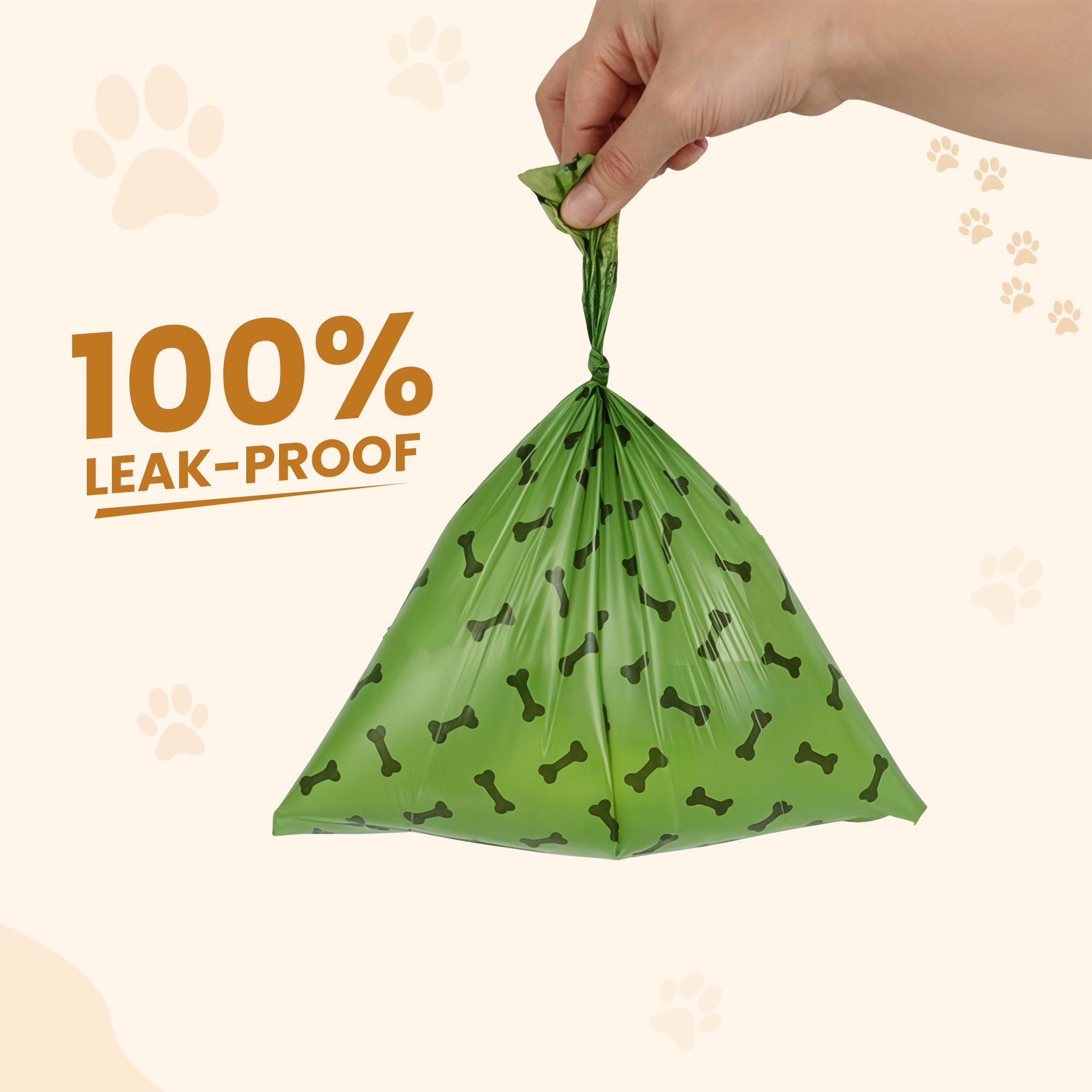 Biodegradable Dog Waste Bags - Leak-resistant design for a mess-free experience