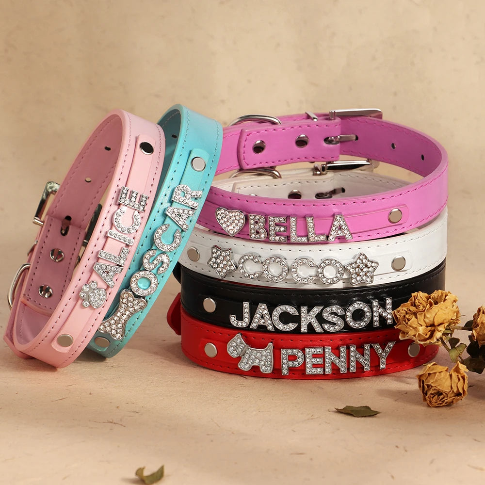 DIY PERSONALISED LEATHER COLLAR PET DOG CAT