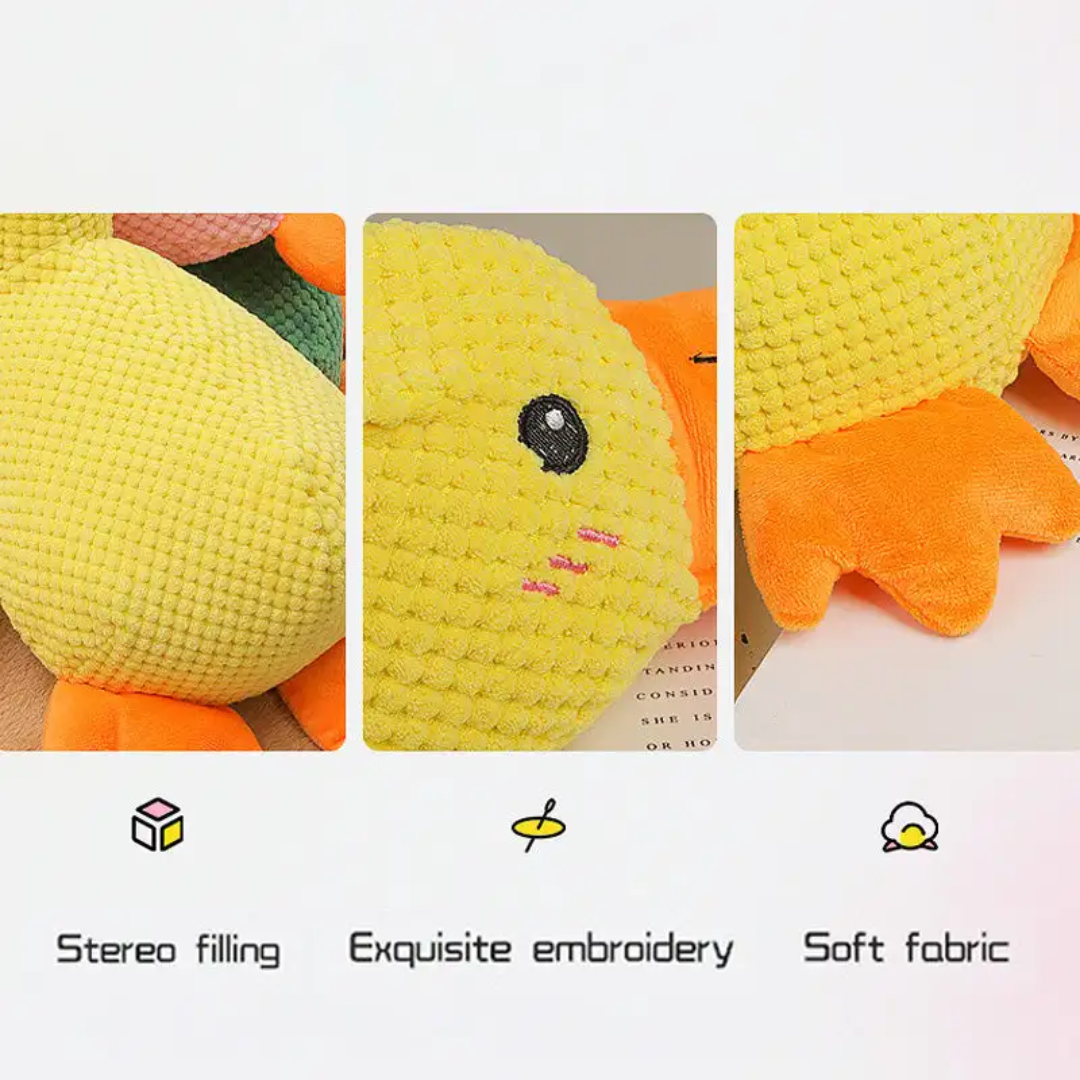 Plush Squeaky Pet Duck Toy