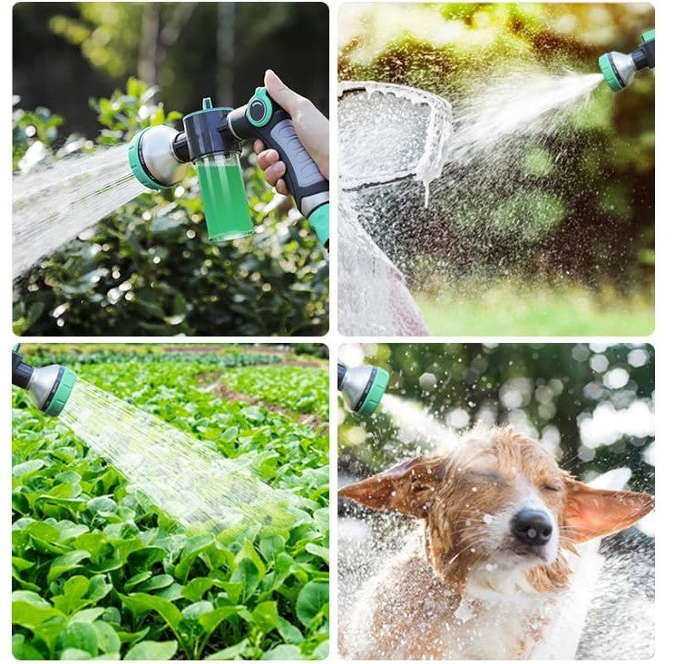 High-Pressure Pet Jet Spray Water Gun - Versatile For Garden Watering and Cleaning Tool with Foam Lance