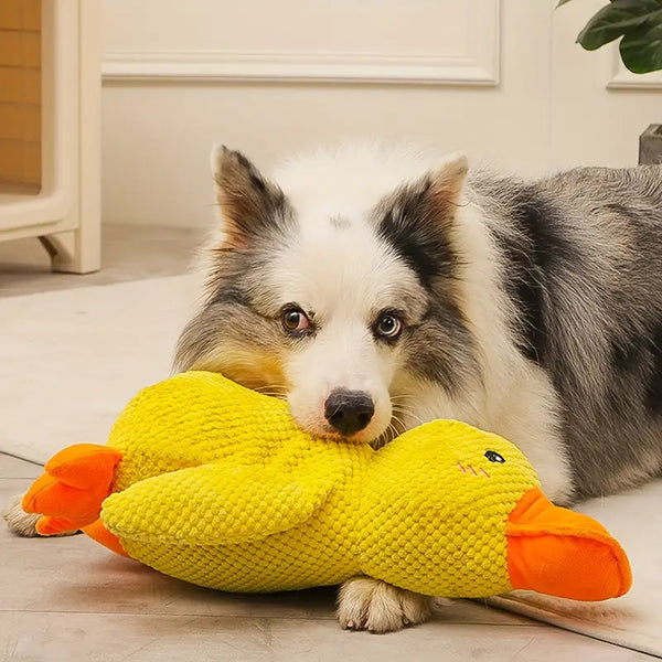 Pet Anti Anxiety Indestructible Duck Toy - Must Have Interactive Plush Toy for Every Dog