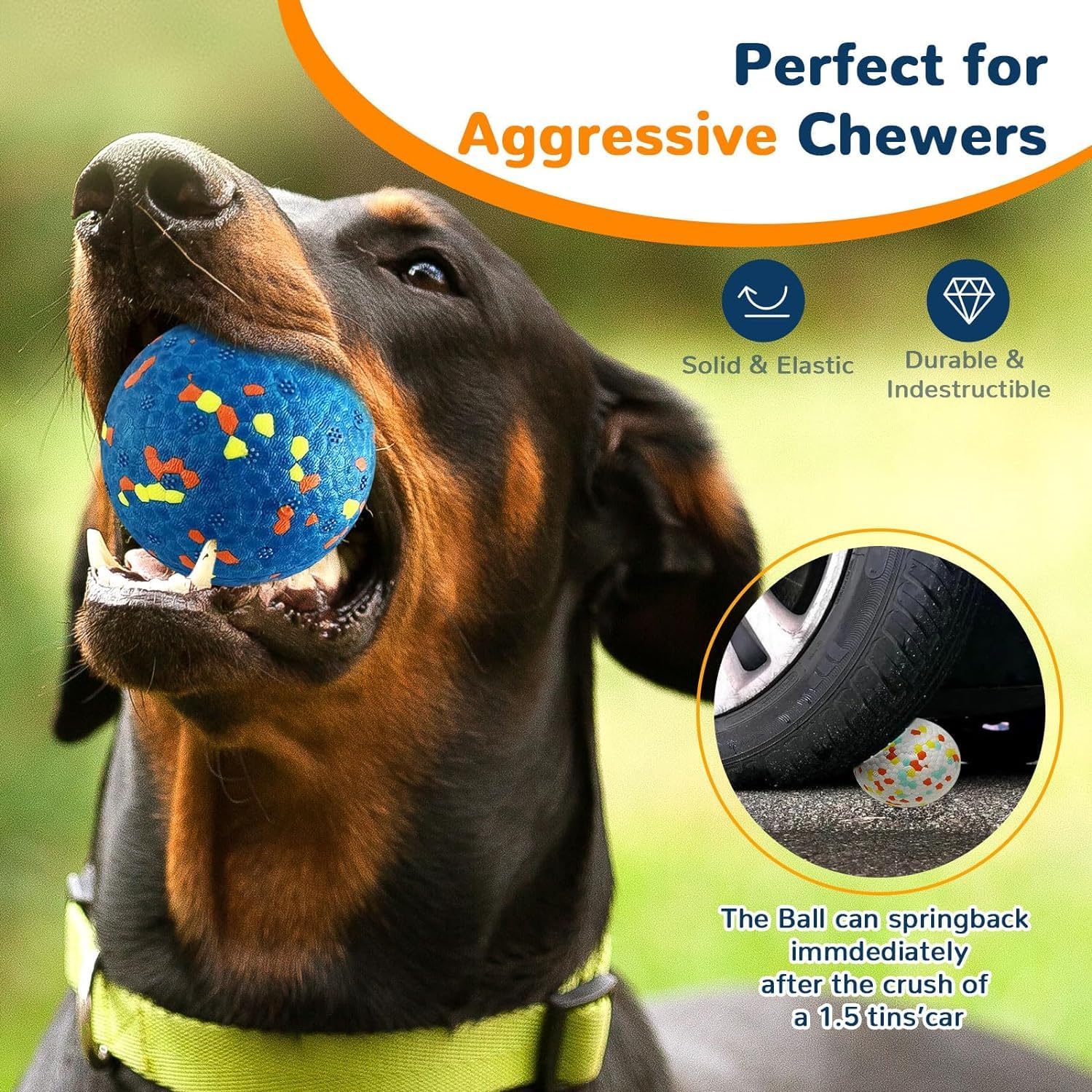 Indestructible Tennis Balls for Aggressive Chewers