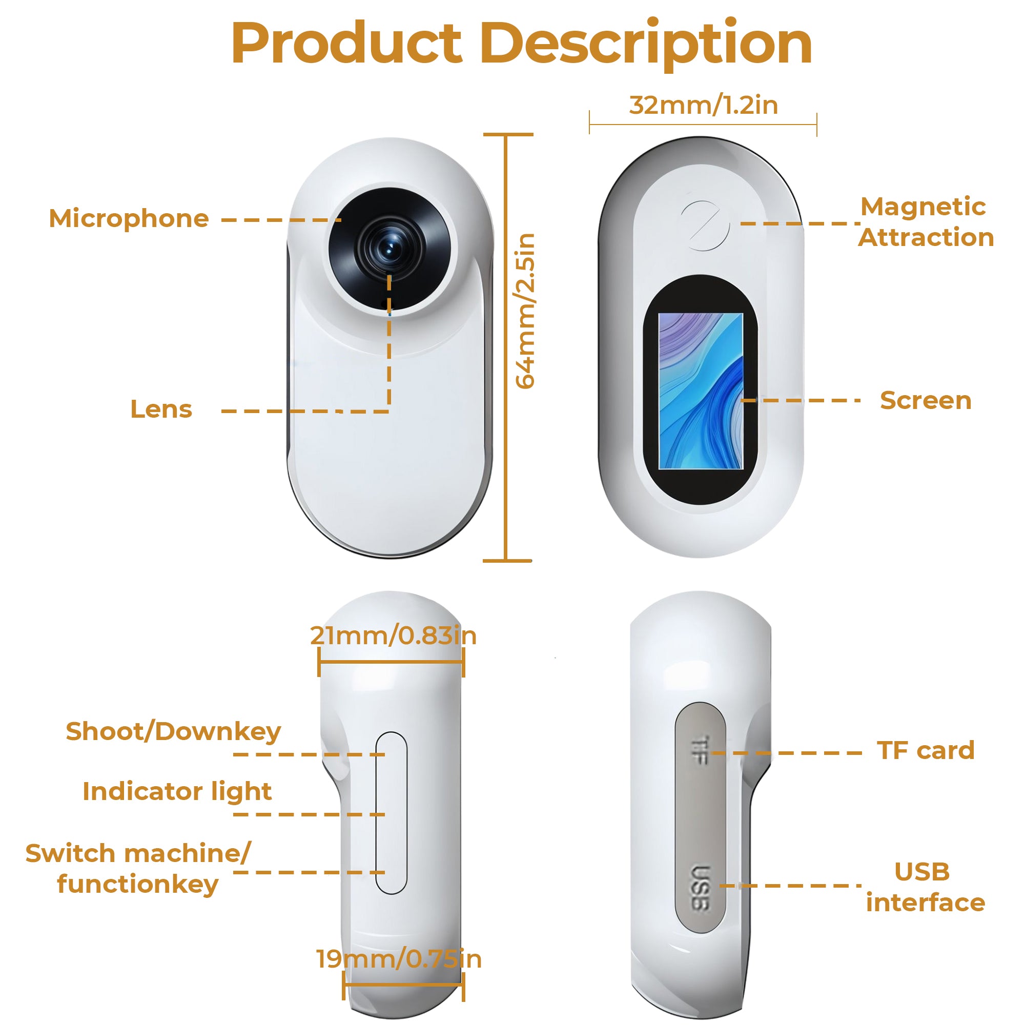 Wireless Tracking Camera Dog & Cat Collar