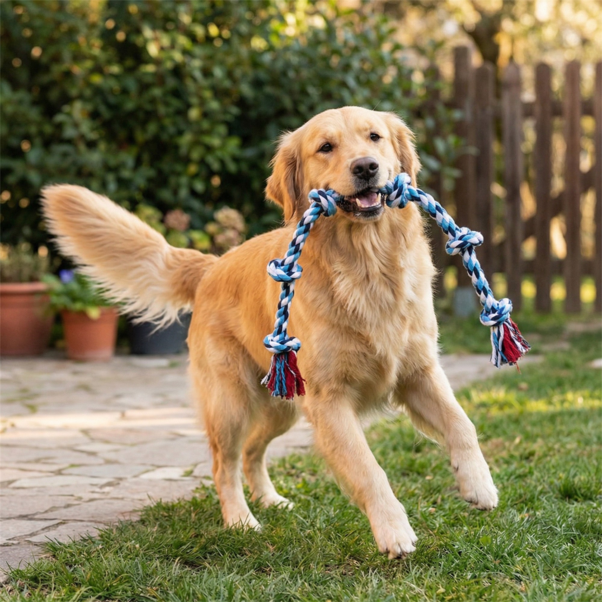 Indestructible 6-Knot Dog Rope Toy – The Relaxing Pets