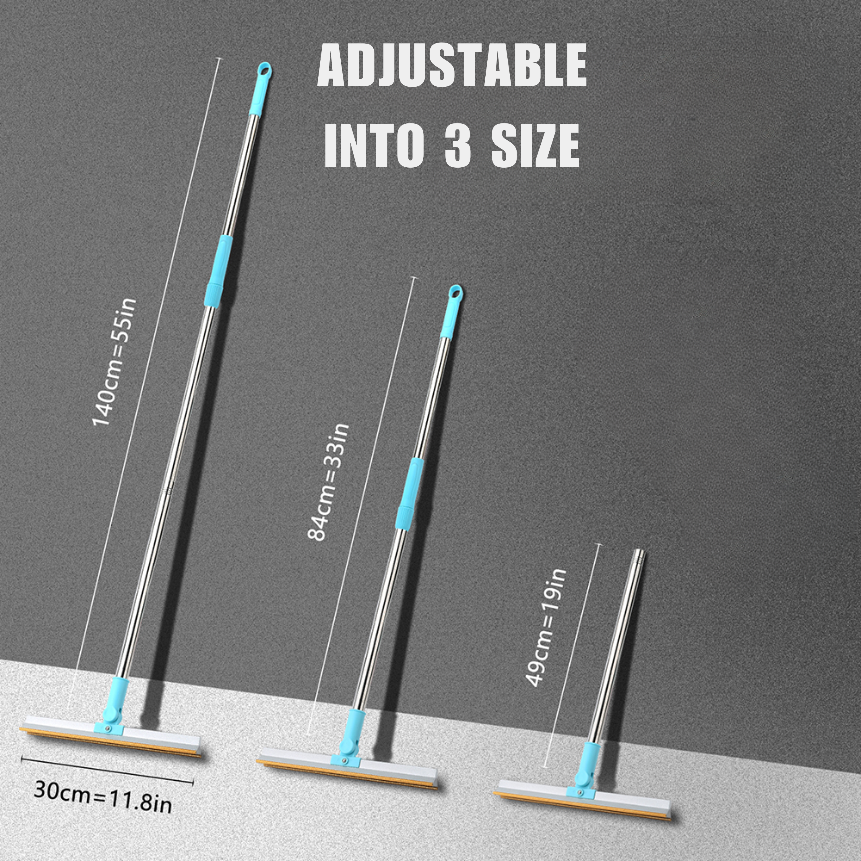 Adjustable Long Handle Lint Remover -  Carpet Scraper & Pet hair Cleaner