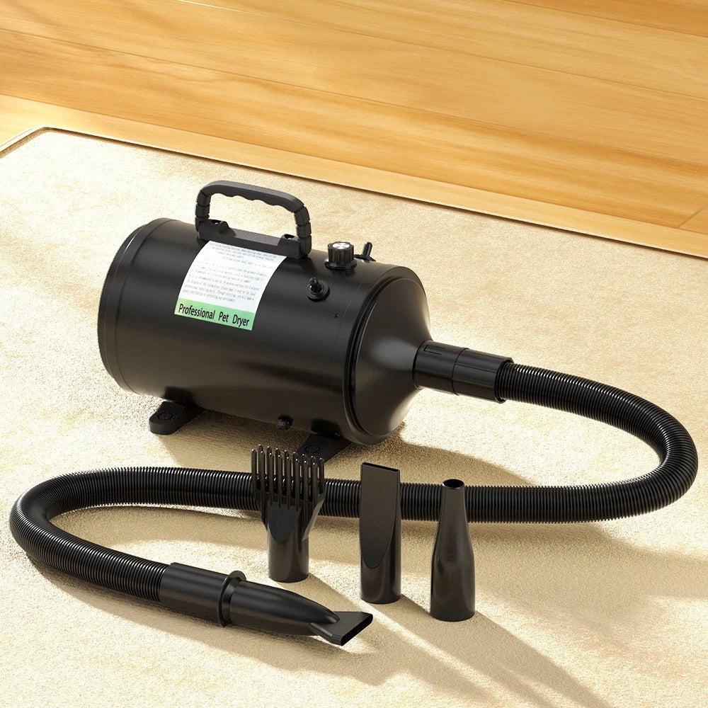 Low Noise Pet Hair Dryer - Adjustable temperature for optimal comfort