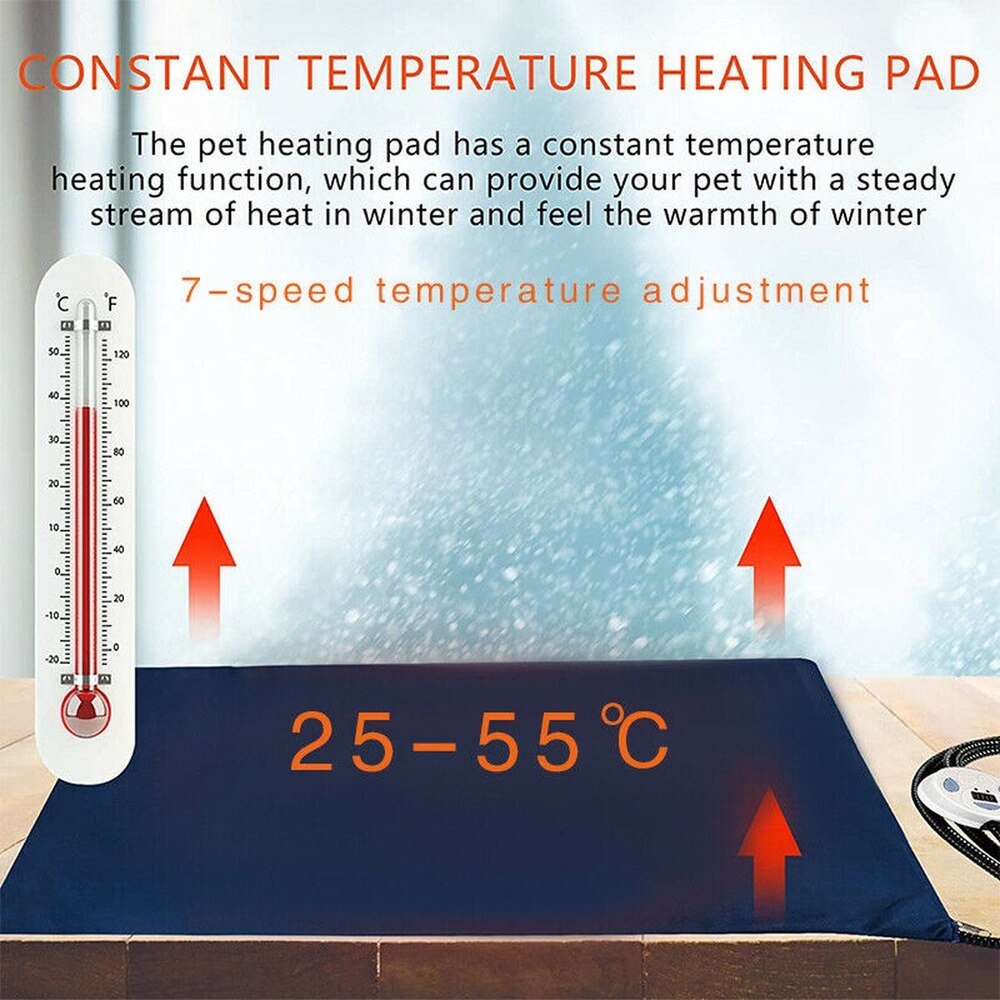 Electrically Heated Pet Bed for Dogs & Cats