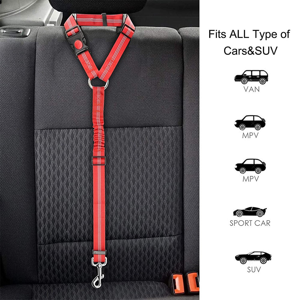 Adjustable Dog Car Leash