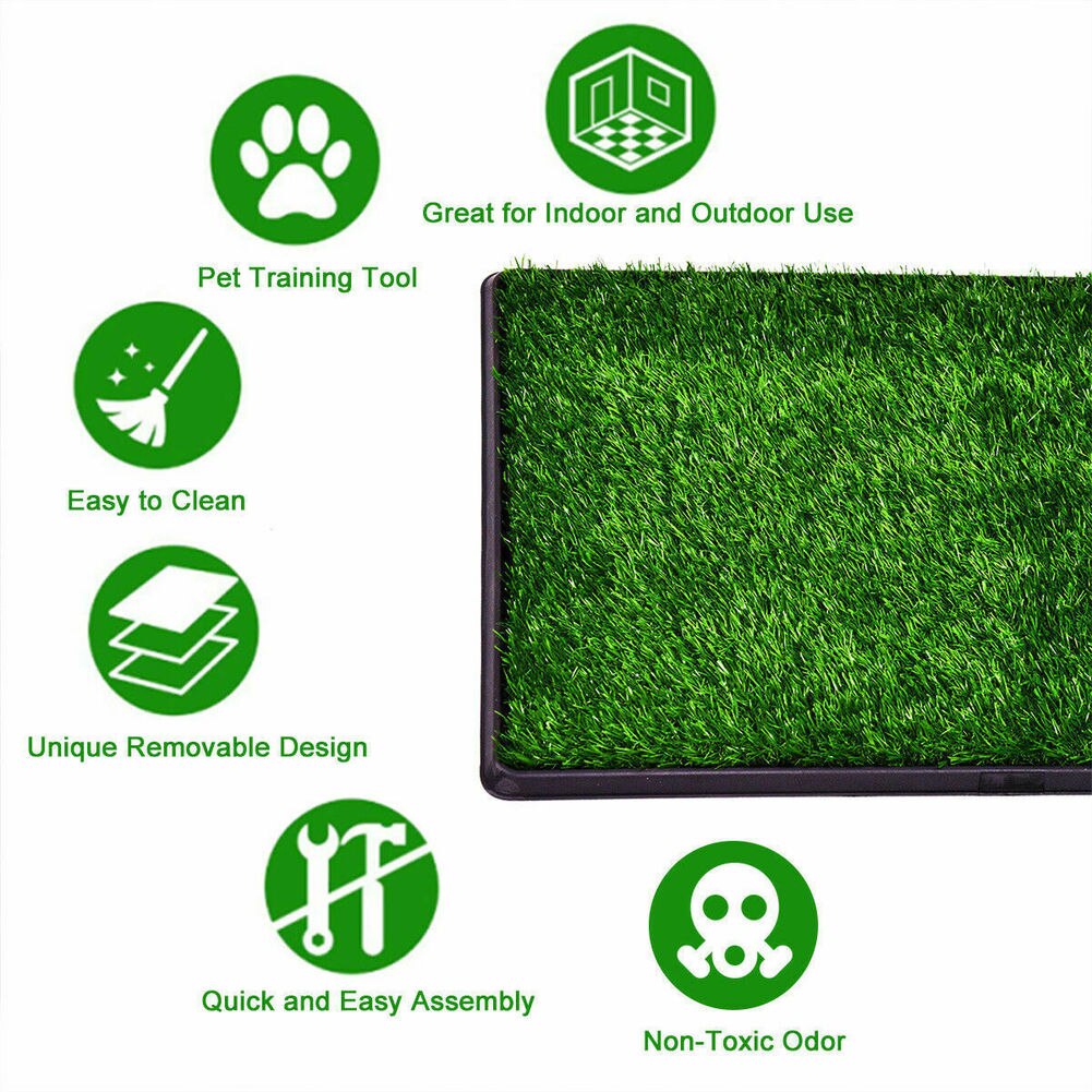 Premium Washable Dog Training Mat - Indoor/Outdoor Pee Grass For Easy Potty  Training And Odor Control