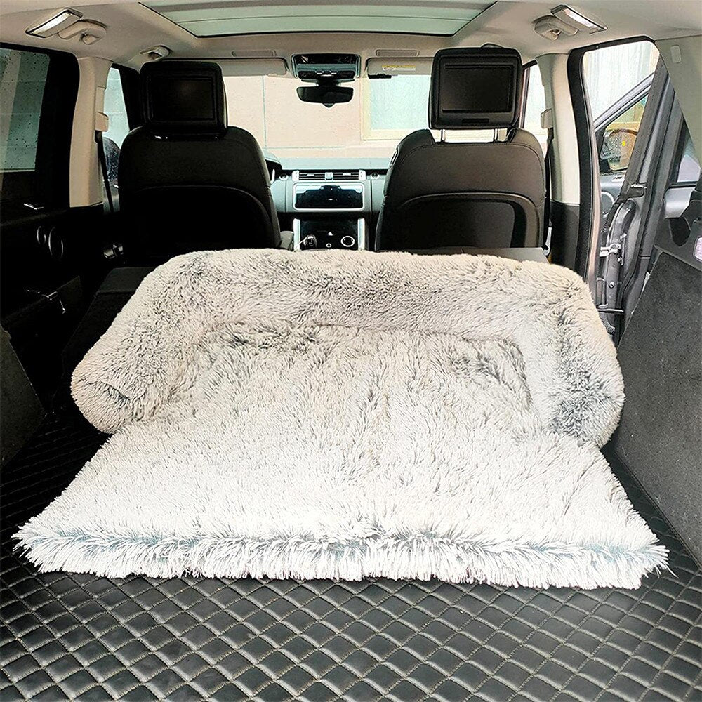 white color pet couch protector can also be used in car