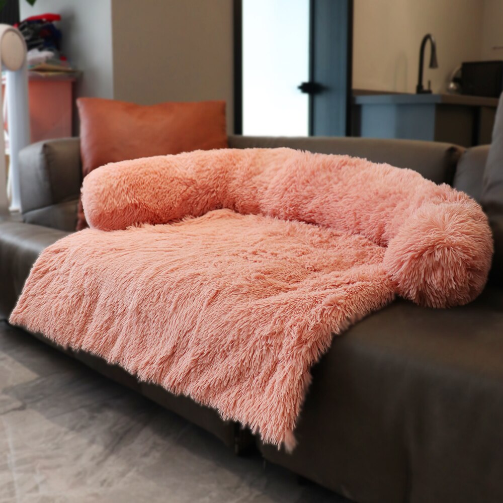 Pink Color Dog Couch sofa cover and protector