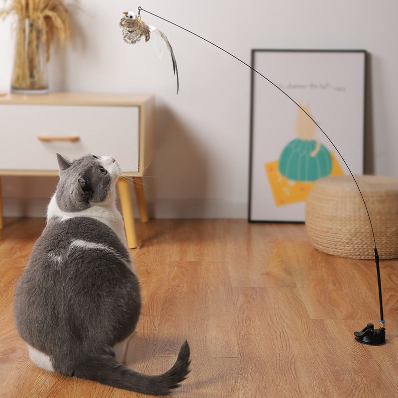 Interactive Bird Stimulation Cat Toy Set